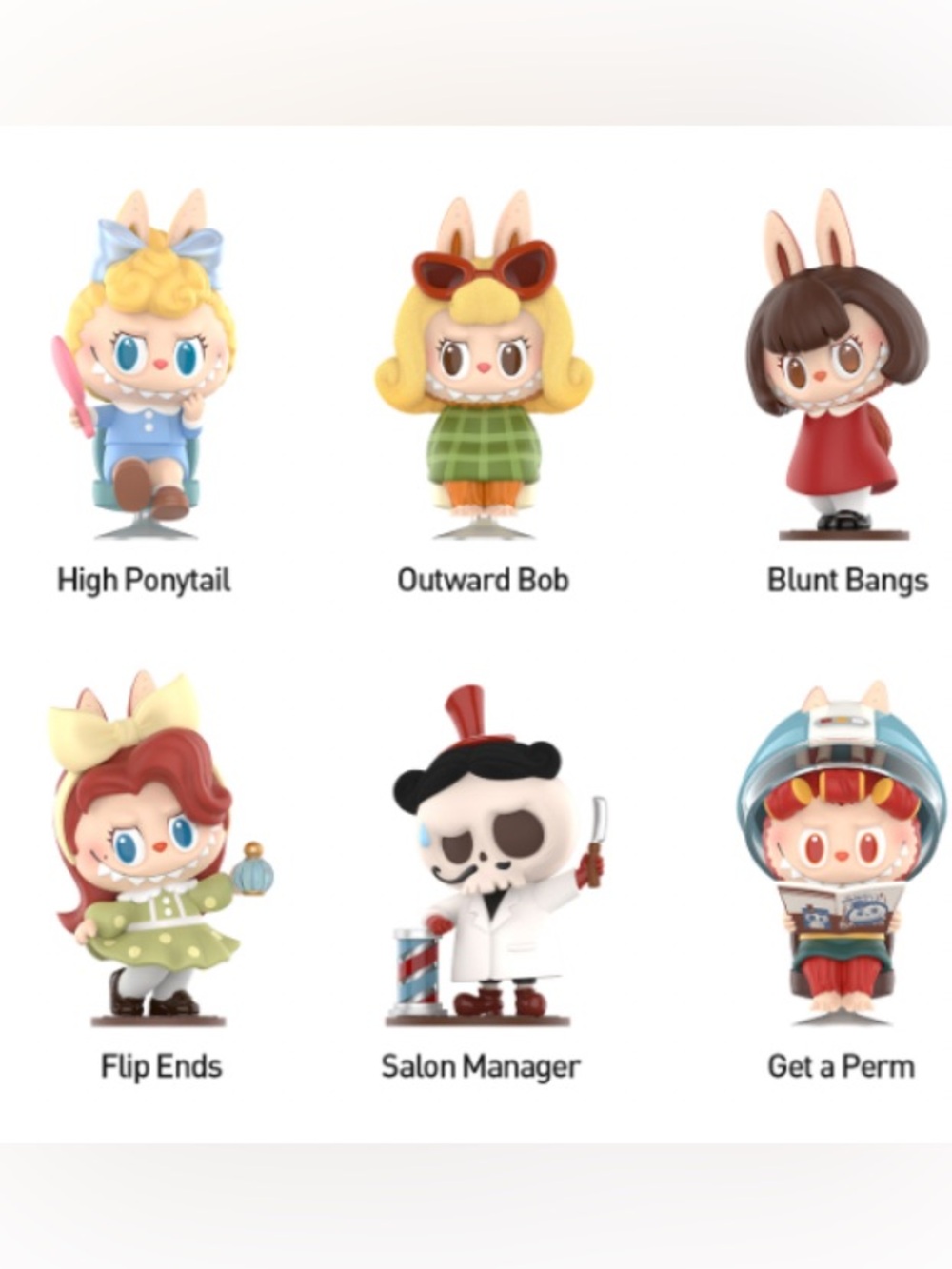 Pop Mart The Monsters HAIR SALON SERIES Confirmed Figures - Choose Your Figure